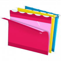 Pendaflex® Ready-Tab™ Hanging Folders w/Lift Tab™ Letter Assorted 25/box