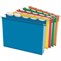 Pendaflex® Ready-Tab™ Extra Capacity Hanging Folders with Lift Tab 2" Letter Assorted Colours 20/box