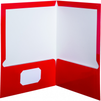 Oxford® Showfolio™ Laminated Twin Pocket Portfolio Red
