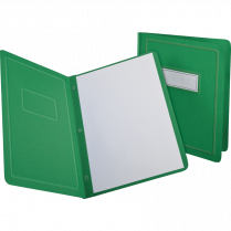Oxford® Panel & Border Report Covers Letter Green 25/box