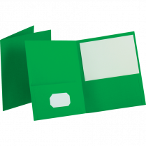 Oxford® Twin Pocket Portfolio Green 25/box