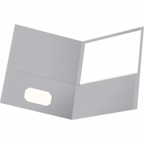 Oxford® Twin Pocket Portfolios Grey 25/box