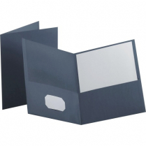 Oxford® Twin Pocket Portfolios Dark Blue SINGLE