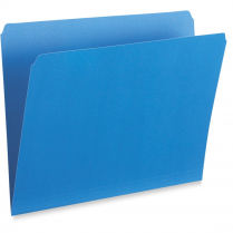 Pendaflex® Straight Cut Vertical Coloured File Folders Legal Blue 100/box