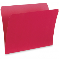 Pendaflex® Straight Cut Vertical Coloured File Folders Legal Red 100/box