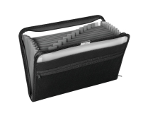 Pendaflex Fabric/Poly Expanding File 13 Pocket Letter Black