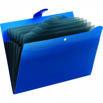 Pendaflex® Open Top File 7 Pockets Blue