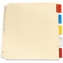 Oxford® Oversized Insertable Tab Index Dividers 5-Tabs Colours
