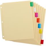 Oxford® Oversized Insertable Tab Index Dividers 8-Tabs Colours