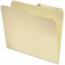 Pendaflex 1/2 Tab Light Weight File Folders Letter Manila 100/box