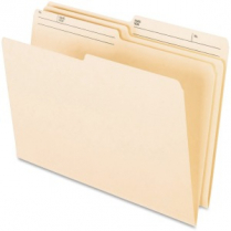 Pendaflex 1/2 Tab Light Weight File Folders Legal Manila 100/box
