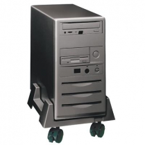 CPU STAND EXPANDABLE BLACK W CASTERS