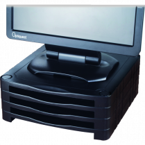 MONITOR STAND EXPONENT STACKABLE BLACK