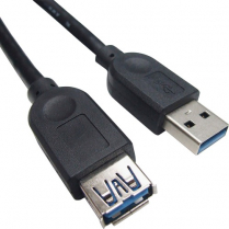 Exponent® USB 3.0 Extension Cable 6' Male to Female Black