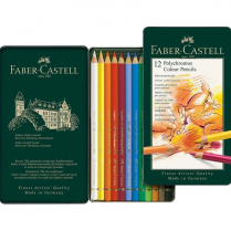 Faber-Castell Polychromos Colour Pencils 12/Set