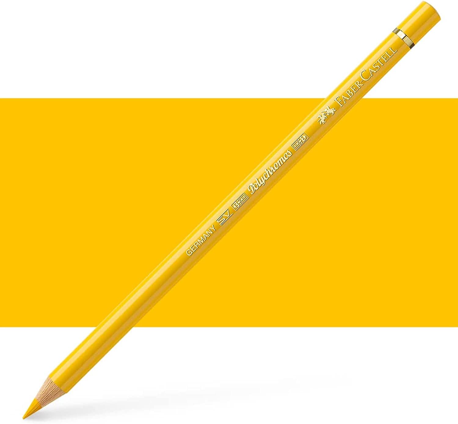 FaberCastell Polychromos Colour Pencil Dark Cadmium Yellow Monk Office