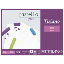 Fabriano Tiziano Pastel Pad White 9" x 12" 24sheets