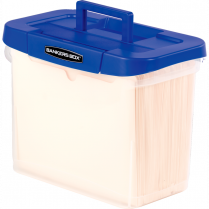 Bankers Box® Heavy-Duty Portable File Box 14L Clear