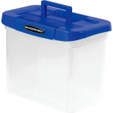 Bankers Box® Heavy-Duty Portable File Box 14L Clear