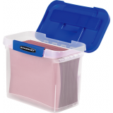 Bankers Box® Heavy-Duty Portable File Box 14L Clear