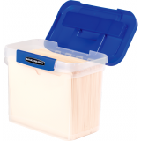 Bankers Box® Heavy-Duty Portable File Box 14L Clear