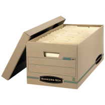 Bankers Box® EARTH SERIES™ Recycled ENVIRO/STOR™ Storage Boxes 12" x 24" x 10" Letter 2/pkg