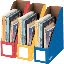 Bankers Box® Magazine File 4" Assorted Colours 3/pkg