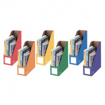 Bankers Box® Classroom Magazine Files Assorted Colours 6/pkg