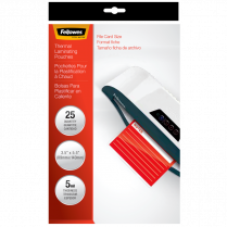 Fellowes® Laminating Pouches Index Card Size 25/pkg