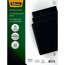 Fellowes® Futura™ Presentation Covers 11-1/4” x 8-3/4” 25/pkg Black