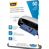 Fellowes® Thermal Laminating Pouches Letter 3mil 50/pkg