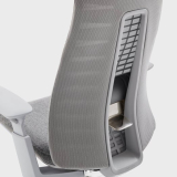Haworth Fern Silvery Leaf Office Chair Grey Mesh Back w/Lumbar Support