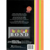 St. James® Fluorescent 24lb Bond Paper 8-1/2" x 11" Assorted Colours 200/pkg