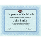 St. James® Regent Certificates Blue w/Seal 25/pkg