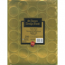 St. James® Seals Gold 200/pkg
