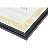 St. James® Certificate Frame 11" x 8-1/2" Milano Glossy Black