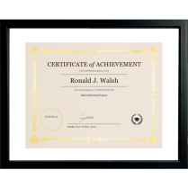 St. James® Awards and Recognition Floating Frame 15" x 12" Tuscan Black