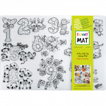 Funny® Mat Table Top Colouring Mat Numbers