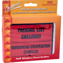 PACKING SLIP ENVELOPES 100/BOX 4-1/2x5-1/2 HALF WINDOW