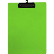 POLY CLIPBOARD GEOCAN LETTER GREEN