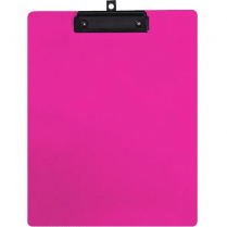 POLY CLIPBOARD GEOCAN LETTER PINK