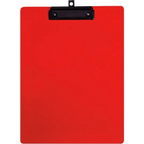 POLY CLIPBOARD GEOCAN LETTER RED