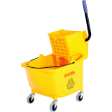 Globe™ Sidepress Bucket and Wringer 33.12 L Yellow