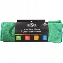 Globe™ Microfibre Cloth 16" x 16" Assorted Colours 12/pkg