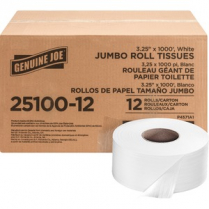 TOILET TISSUE JUMBO WHITE 1000' 12/Carton