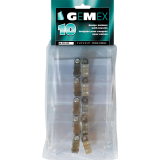 Gemex Pocket Name Badge Kit Clip Holder 2-1/4" x 3-1/2" 10/pkg