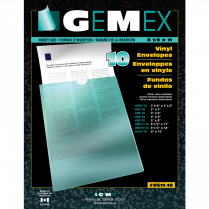 Gemex Heavy Duty Vinyl Clear Envelopes 4" x 6" 10/Pkg