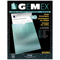 Gemex Vinyl Pockets 5"x8" 10/pkg