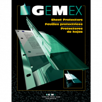 Gemex Side Load Sheet Protectors 2.4mil Clear Letter 50/box