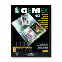 Gemex Photo Page Holders 3-1/2x5" 10/pkg
